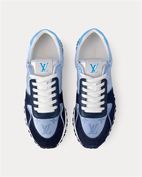 louis vuitton run away blue|louis vuitton suede sneakers.